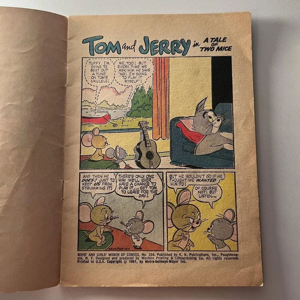 MARCH OF COMICS 224 RARE‎ GIVEAWAY PROMO MINI VG- 1961 TOM & JERRY PROMOTIONAL